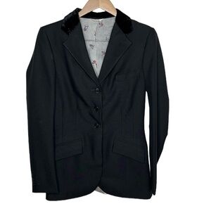 Vintage Brittany Custom Riding Apparel Black Equestrian Jacket